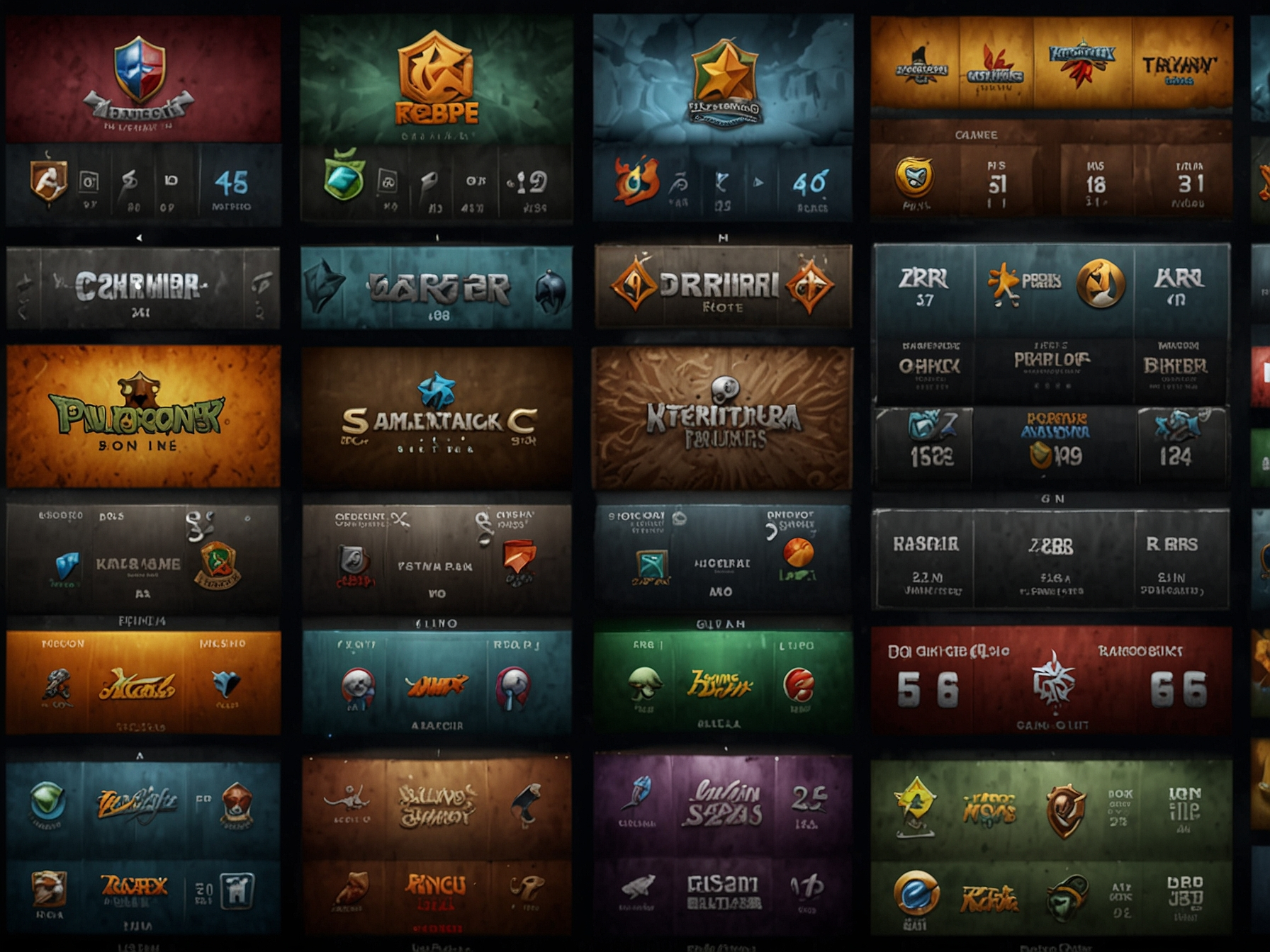 Logos of reputable game providers