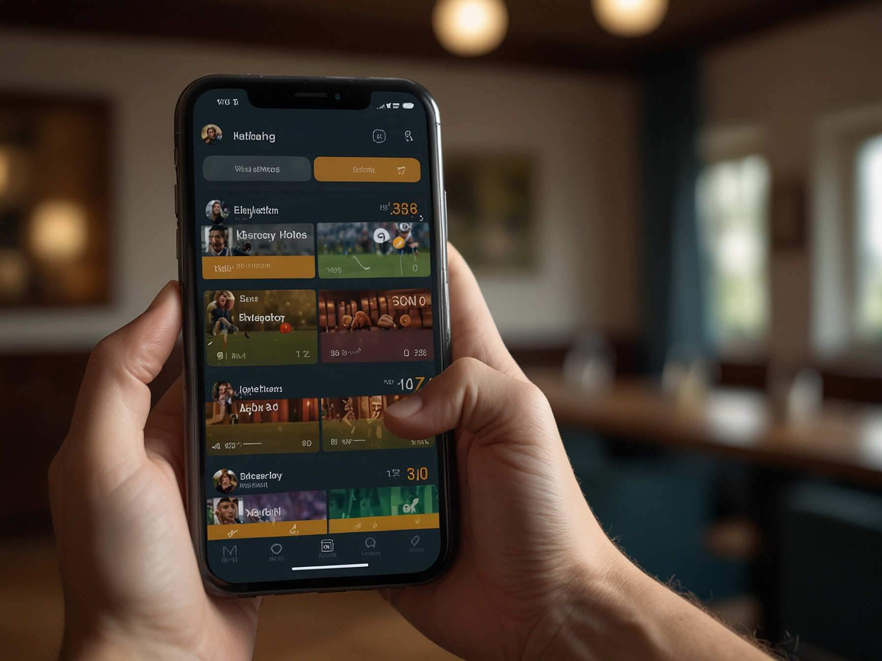 User enjoying dedicated mobile app