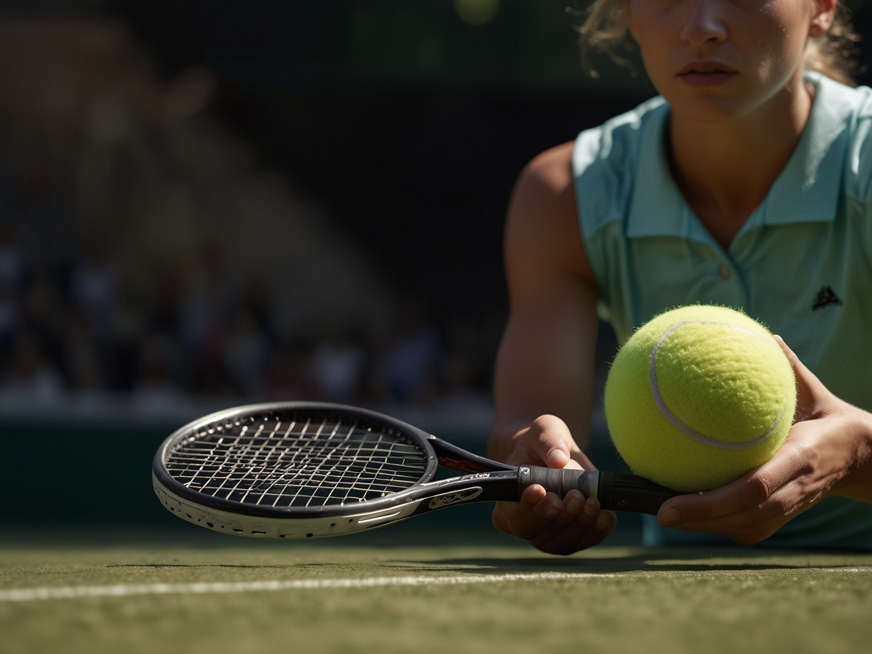 Athlete focused and confident