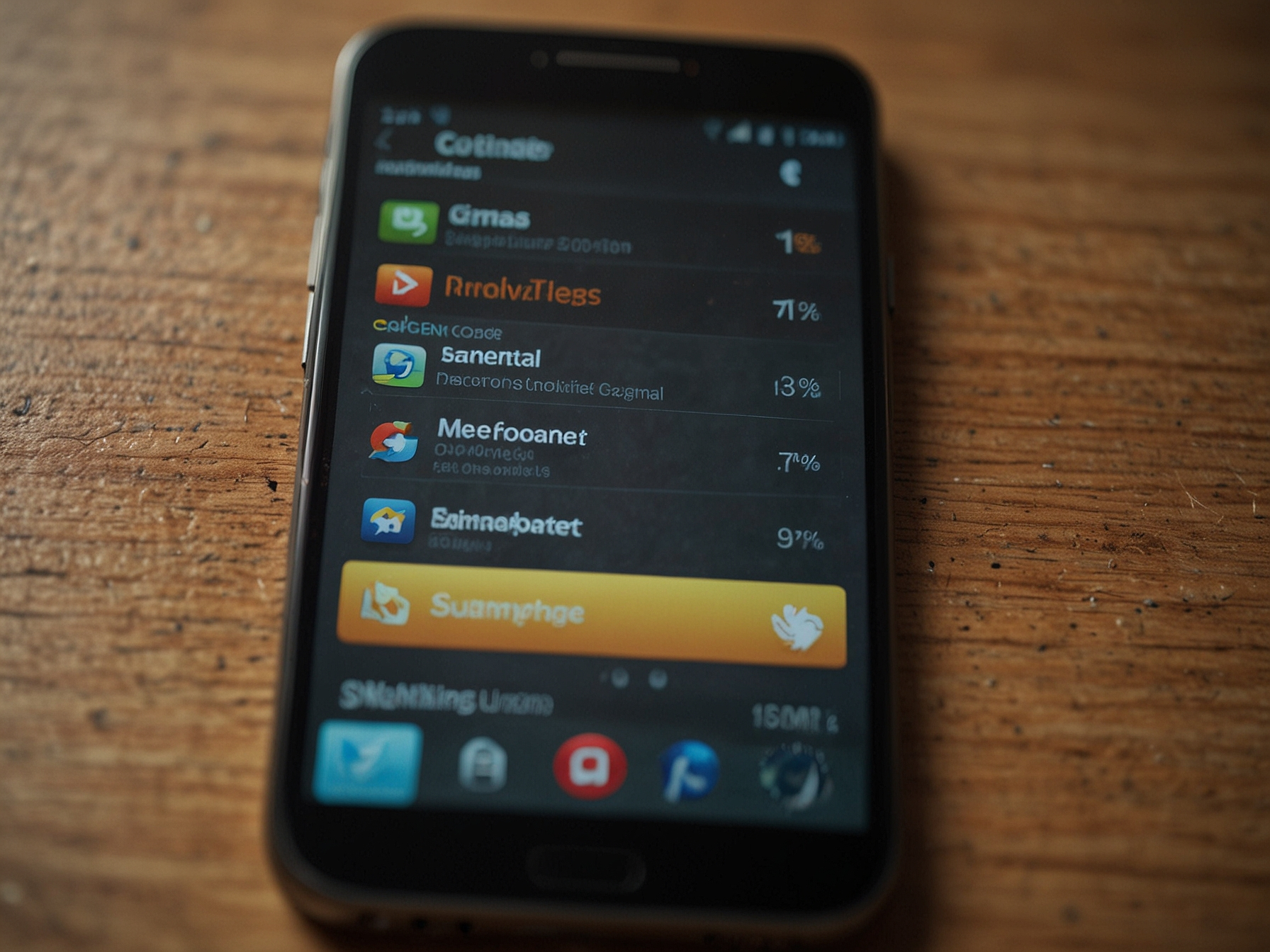 Mobile settings and tips illustration